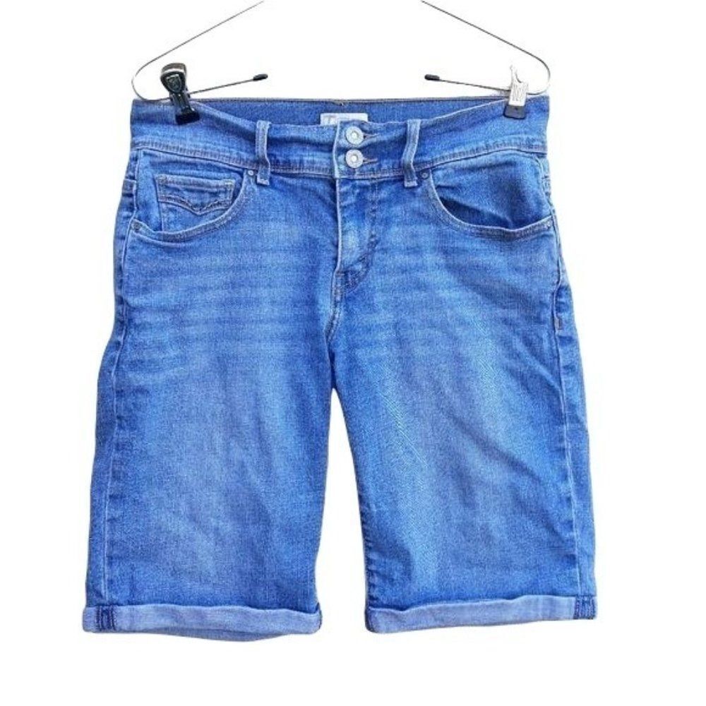 Levi's Shorts Womens 4 515 Bermuda Cuffed‎ Hem Light Wash Long Jeans 5 Pocket